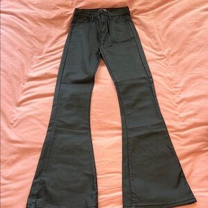Edikted Black Boot Cut Flare Pants